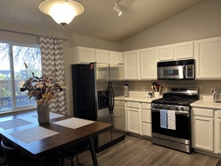 Gas Stove in Large Kitchen